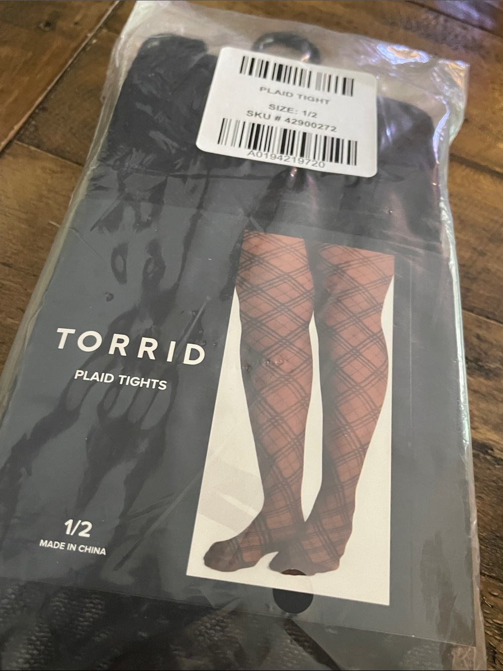 torrid Black Tights Plaid Tights N48